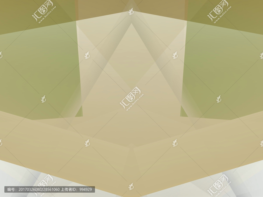 綠色幾何拼接立體抽象高清背景
