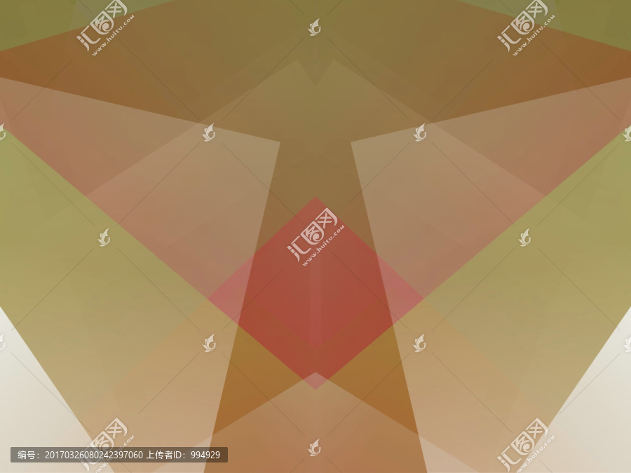 綠色幾何拼接立體抽象高清背景