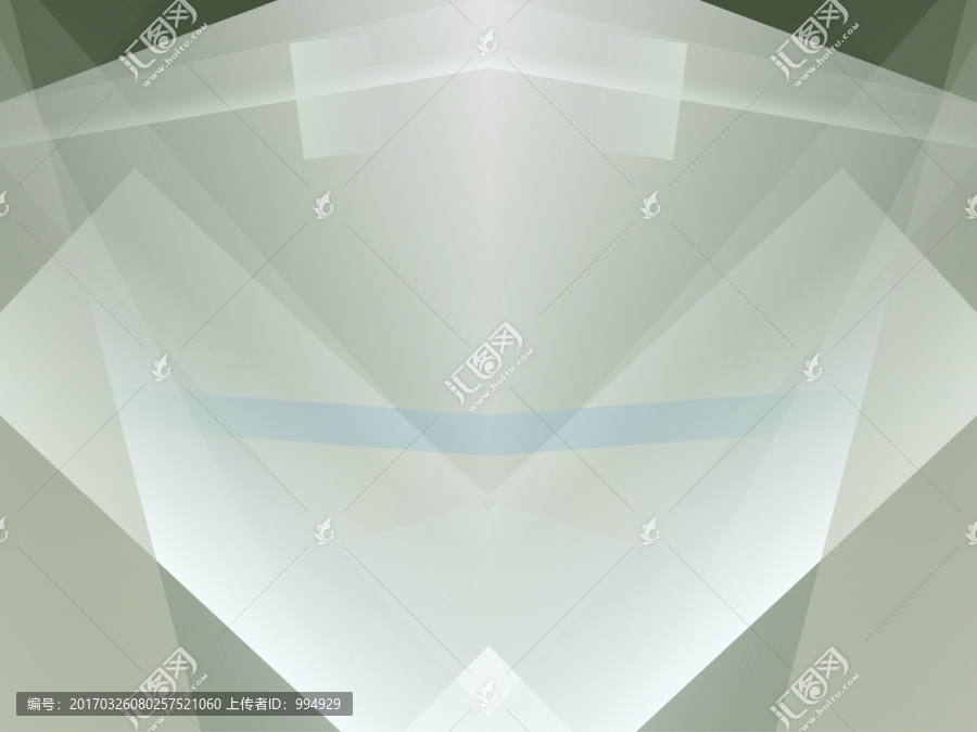 綠色幾何拼接立體抽象高清背景