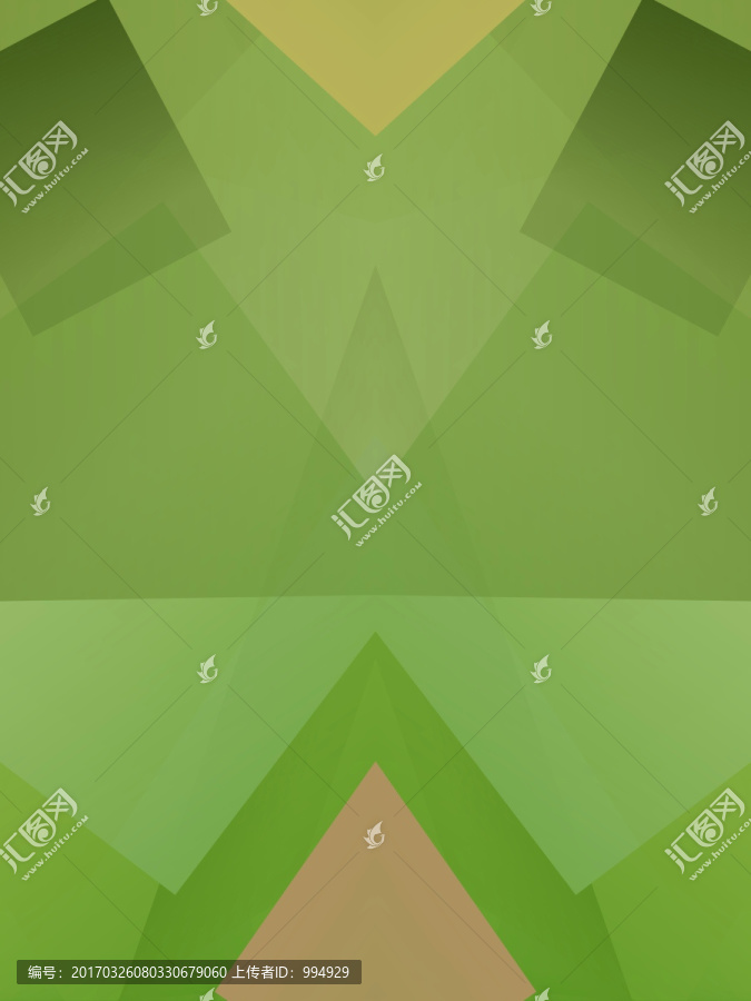 綠色立體幾何拼接抽象高清背景