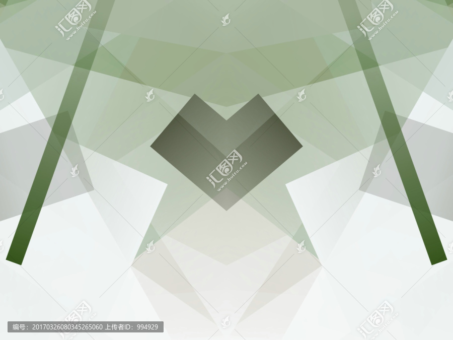 綠色幾何拼接立體抽象高清背景