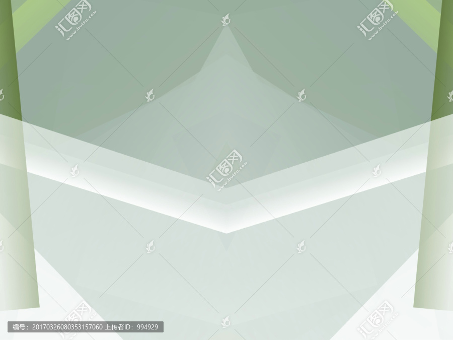 綠色幾何拼接立體抽象高清背景