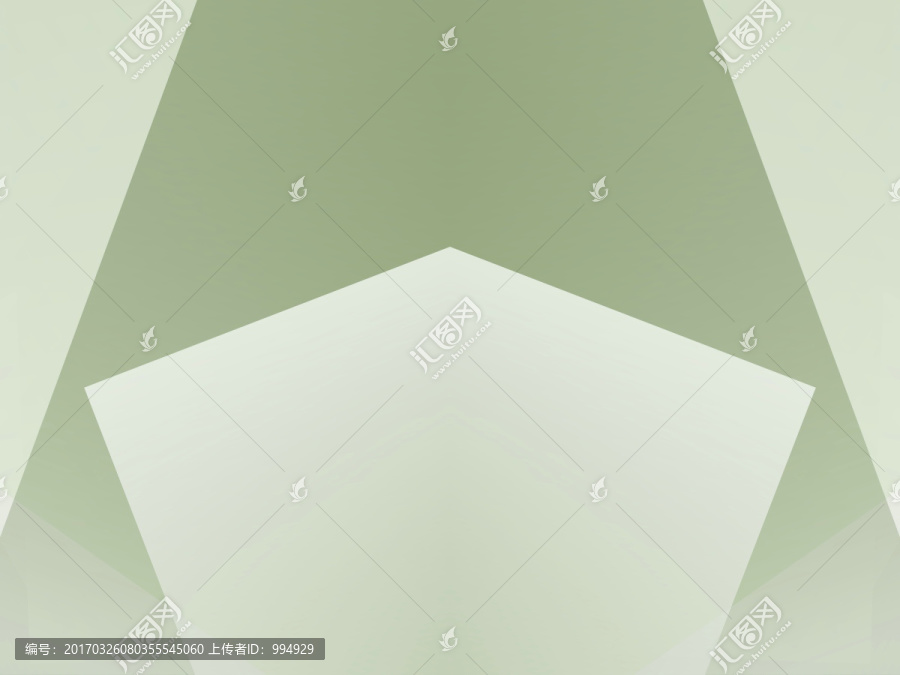 綠色幾何拼接立體抽象高清背景