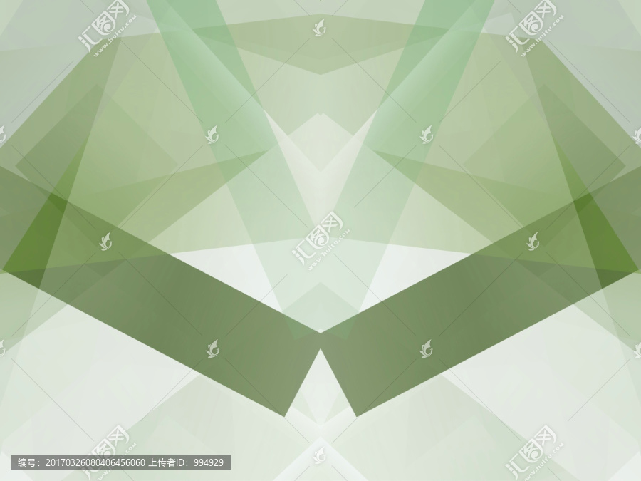 綠色幾何抽象拼接立體高清背景