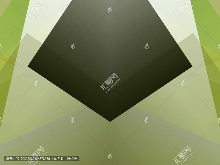 綠色幾何抽象拼接立體高清背景