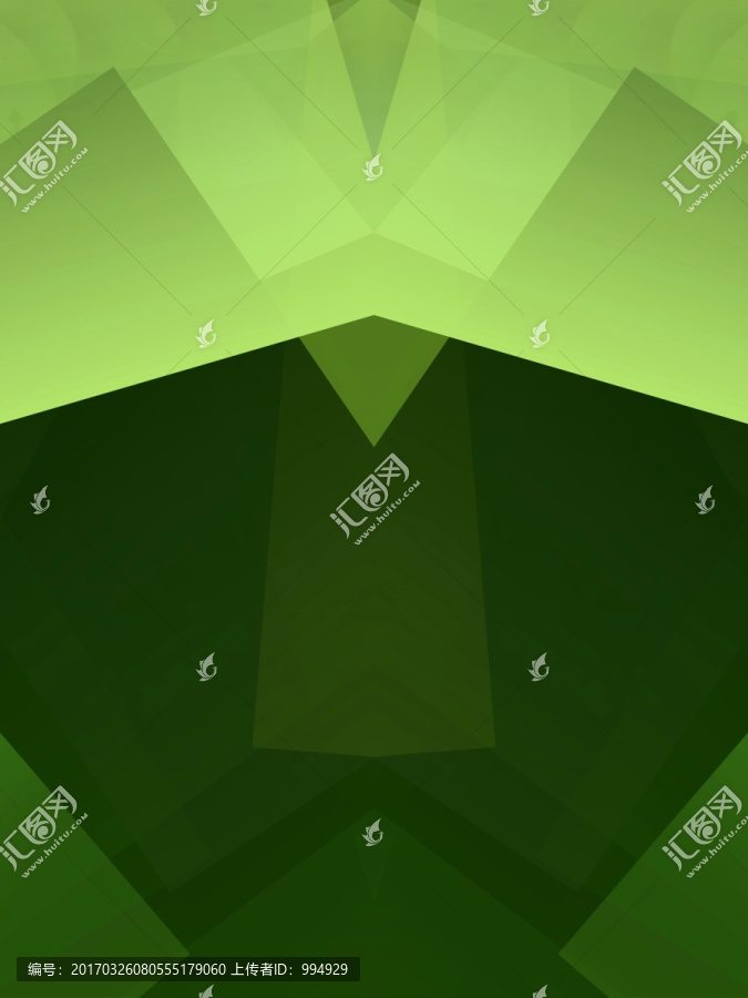 綠色幾何抽象拼接立體高清背景