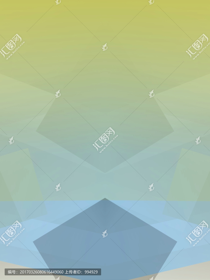 綠色幾何拼接立體抽象高清背景
