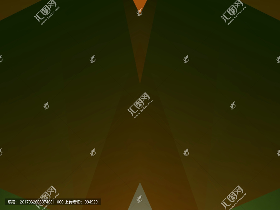 綠色立體抽象幾何拼接底紋背景