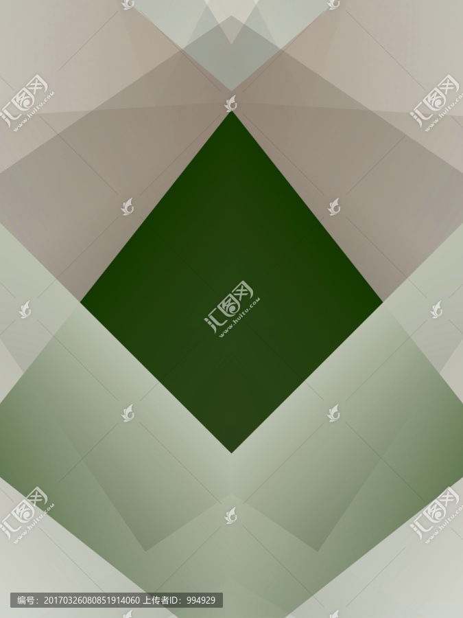 綠色幾何抽象立體拼接高清背景