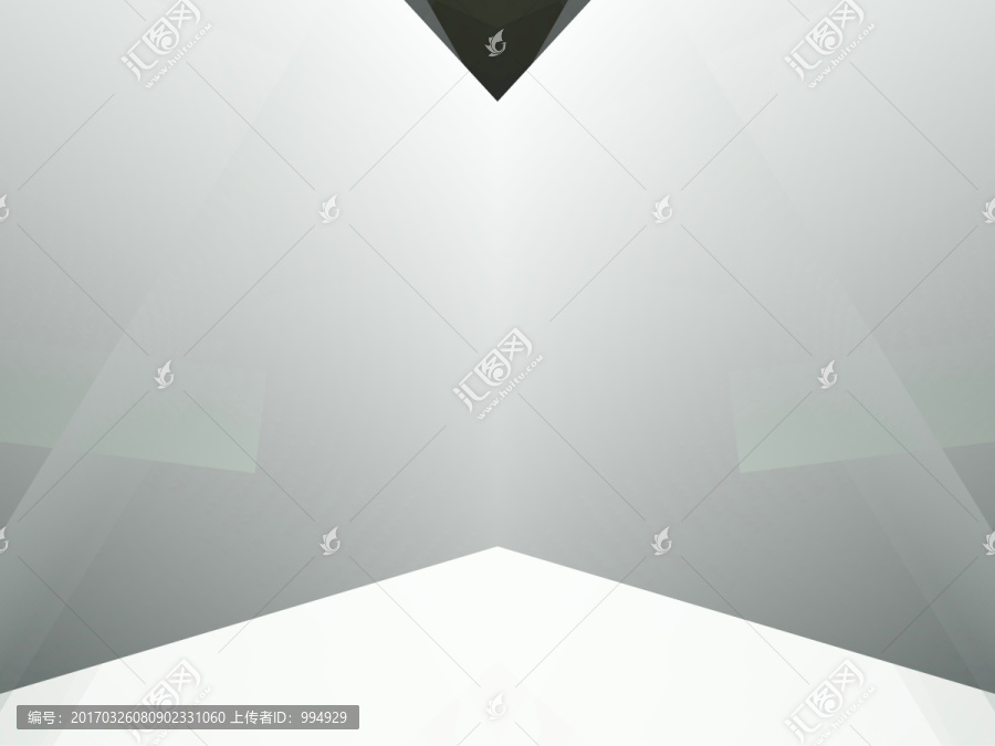 灰色幾何抽象立體拼接電腦圖畫