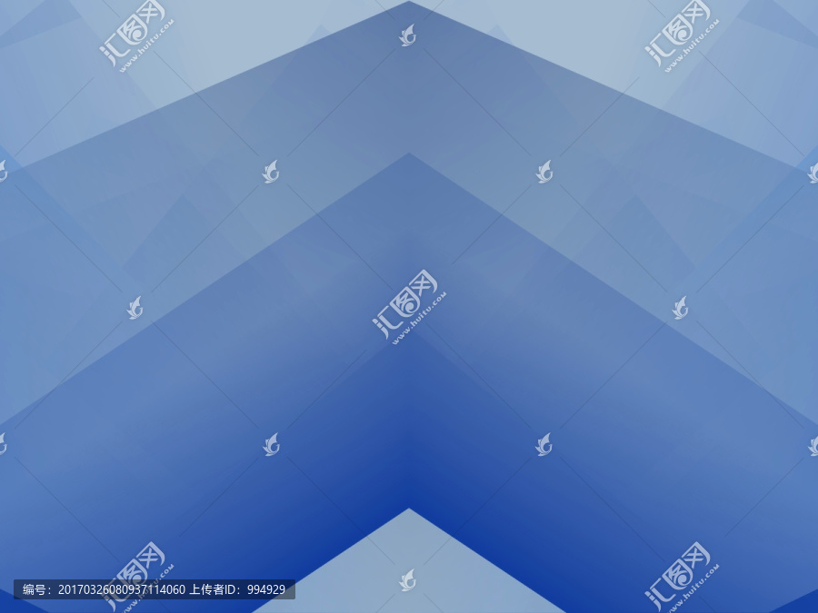藍色幾何立體拼接抽象電腦圖案