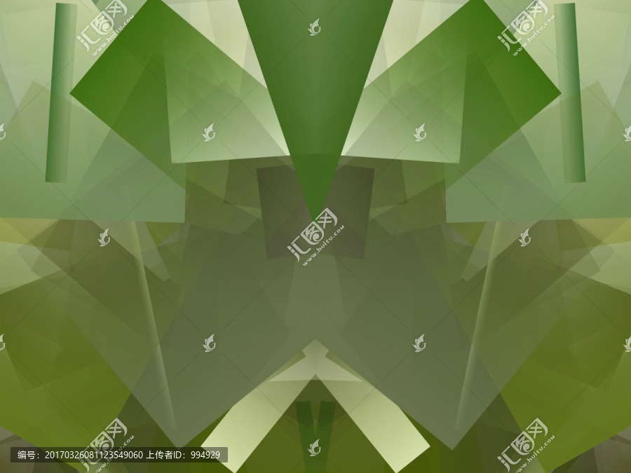 綠色幾何拼接抽象立體高清背景
