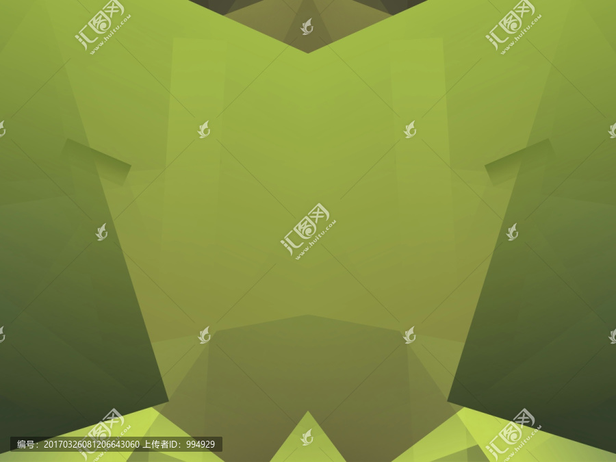 綠色幾何拼接抽象立體高清背景