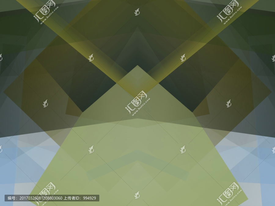 綠色幾何拼接抽象立體高清背景