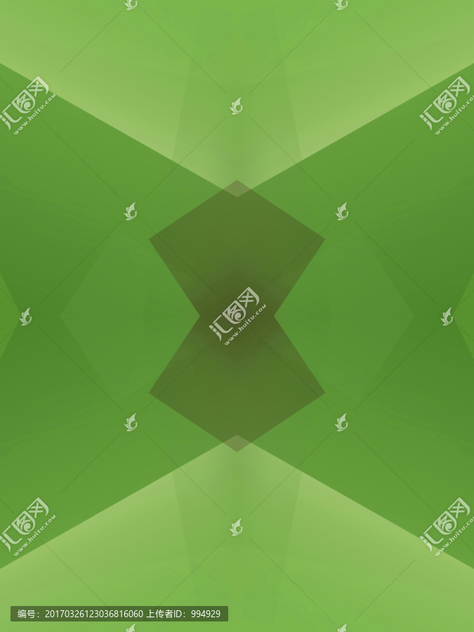 綠色立體幾何拼接抽象電腦圖案