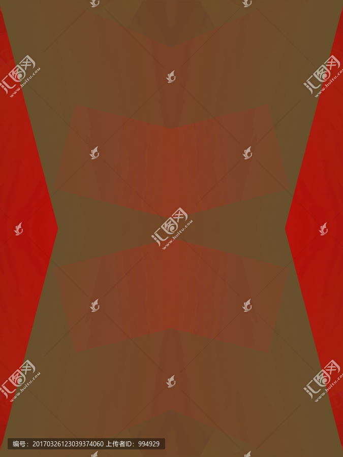 紅色立體幾何抽象拼接面電腦圖案