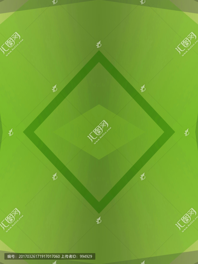 綠色立體幾何拼接抽象電腦圖案