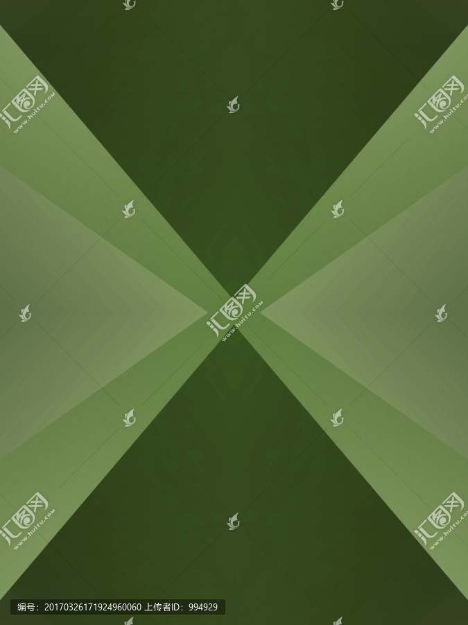 綠色立體幾何拼接抽象電腦圖案