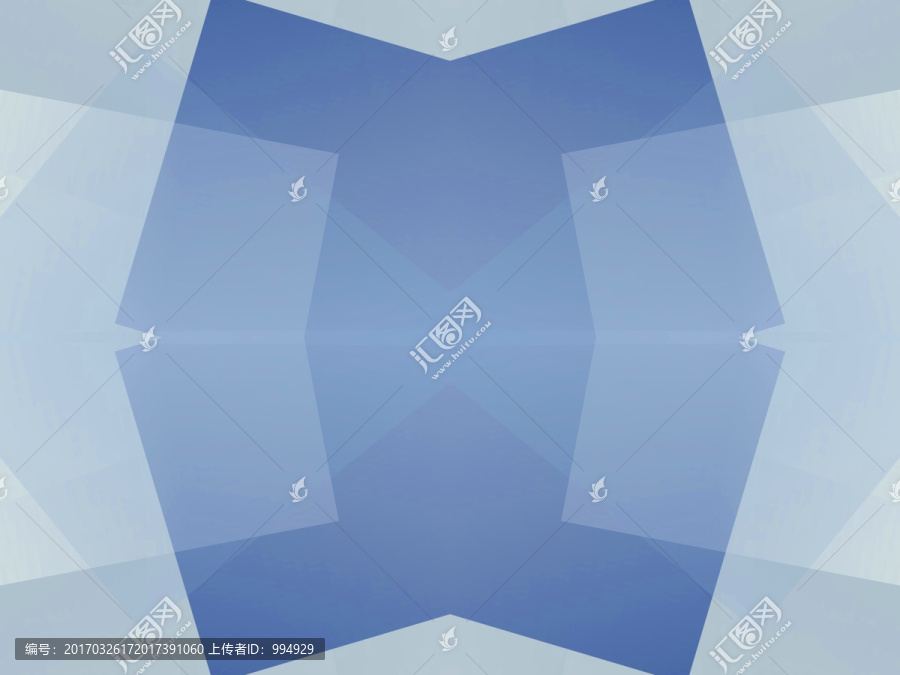 藍(lán)色幾何拼接抽象立體電腦圖案