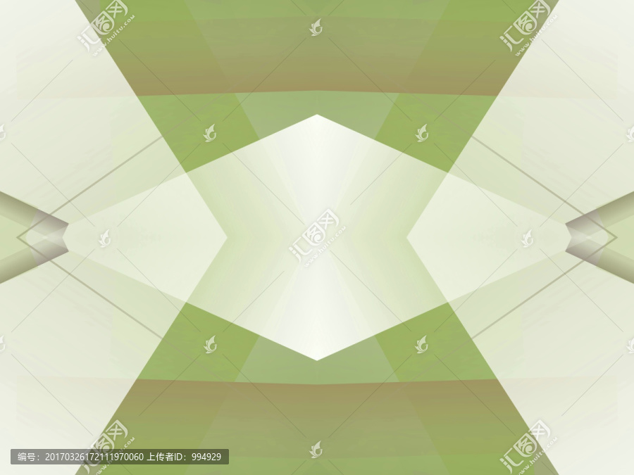 綠色幾何拼接立體抽象電腦圖案