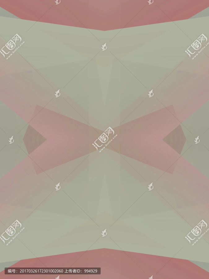 紅色立體幾何抽象拼接面電腦圖案