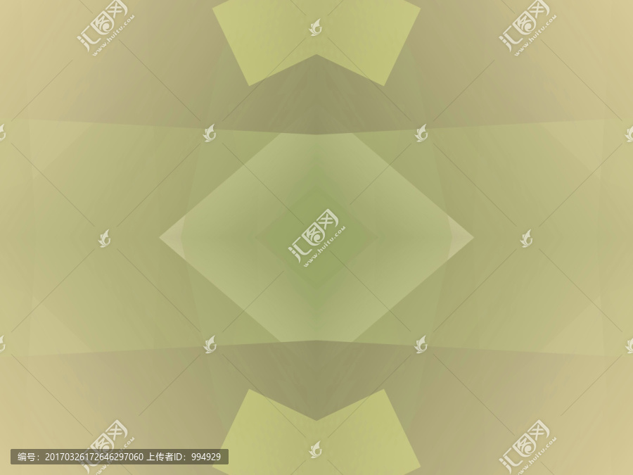 綠色底紋立體幾何拼接抽象背景