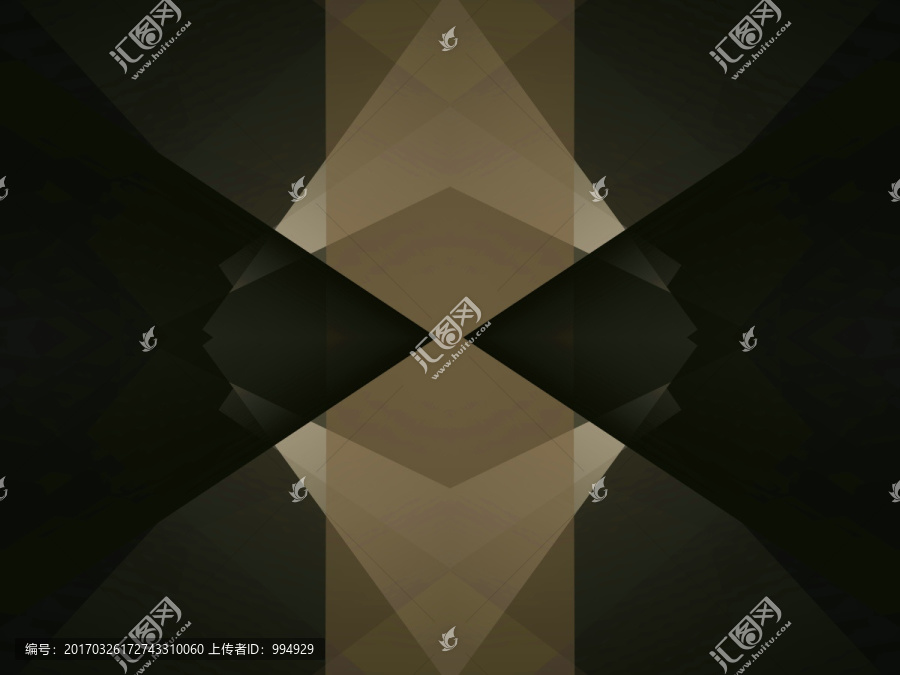 黑色幾何抽象立體拼接高清電腦畫(huà)