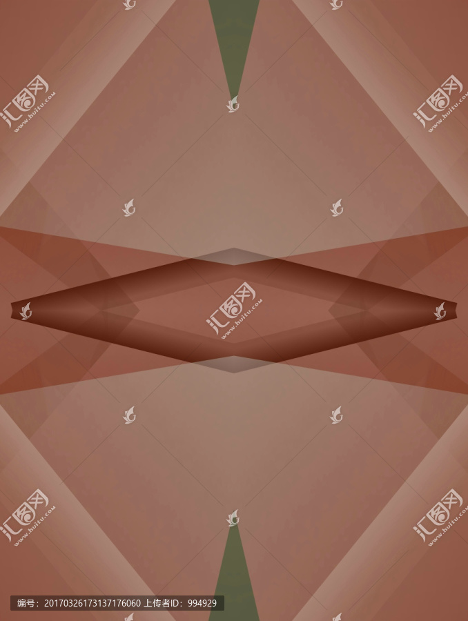 紅色立體幾何抽象拼接面電腦圖案