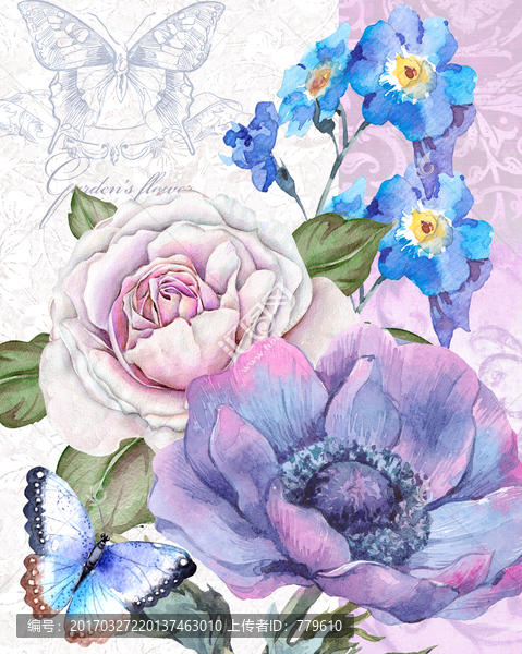 歐式裝飾花朵