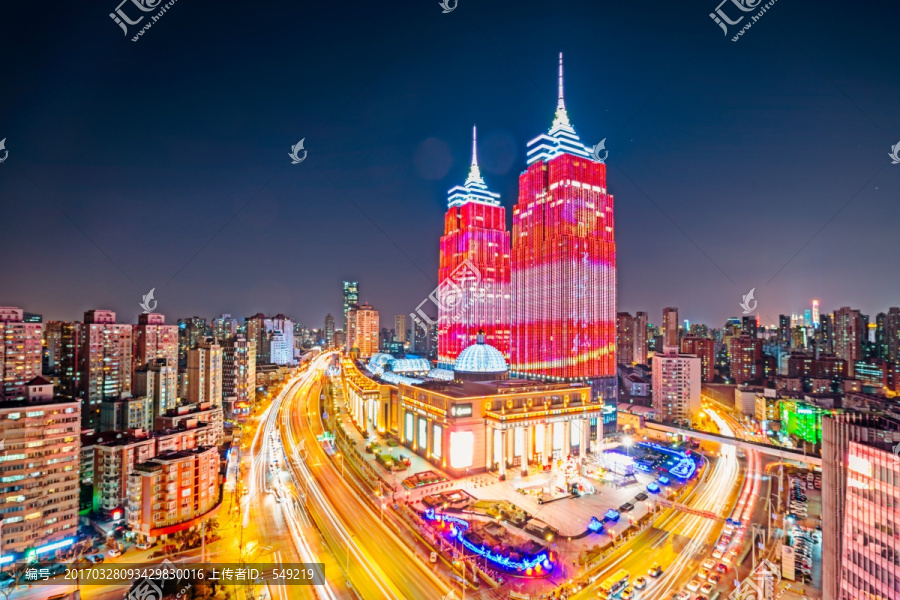 上海夜景,4000万大画幅