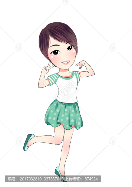 手繪女孩