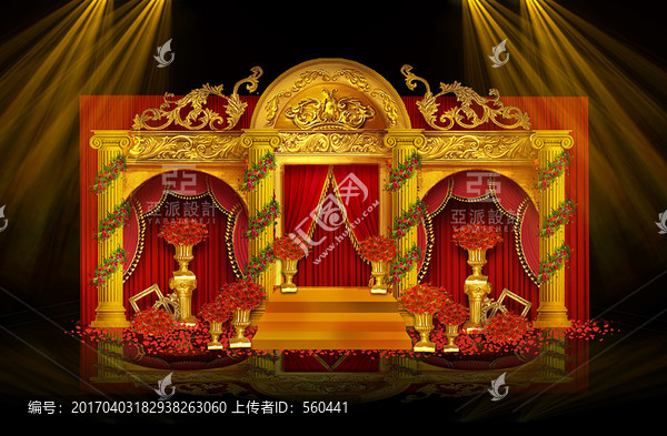 紅色巴洛克婚禮