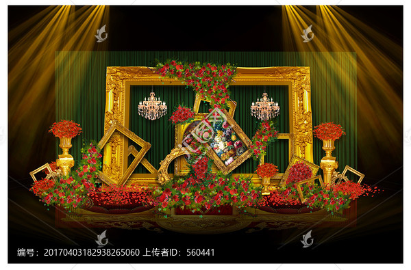 紅色巴洛克婚禮