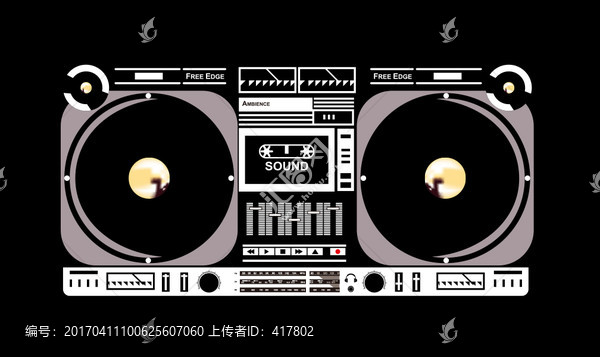 老式音響設(shè)備貼圖