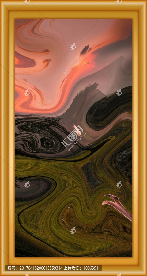 抽象油畫