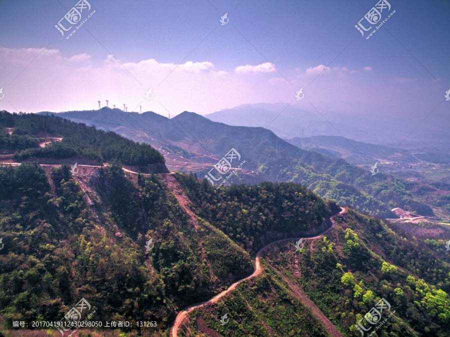 浙江兰溪转轮岩高山航拍