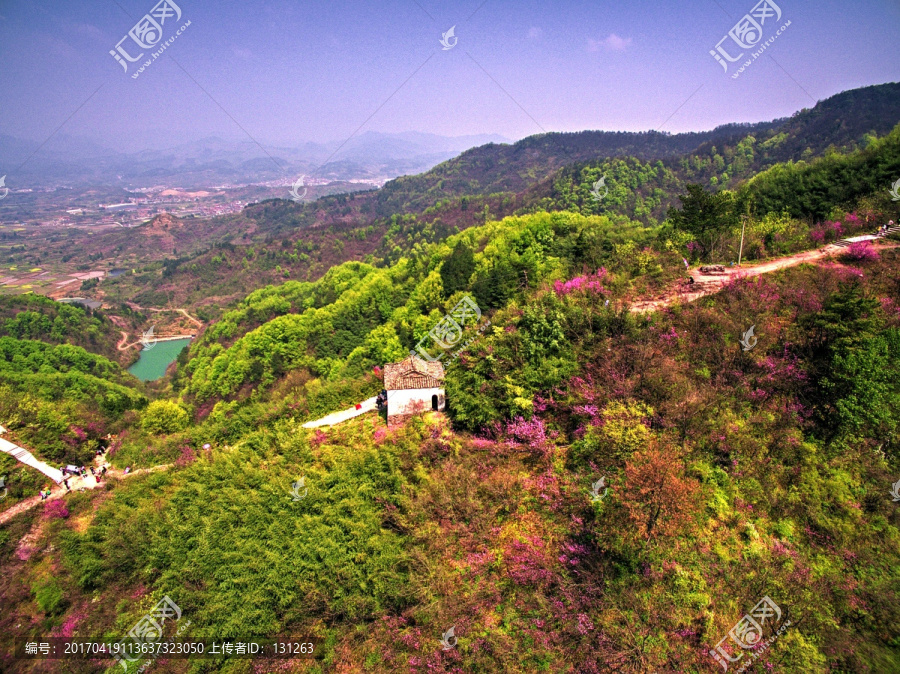 浙江兰溪转轮岩山岭航拍