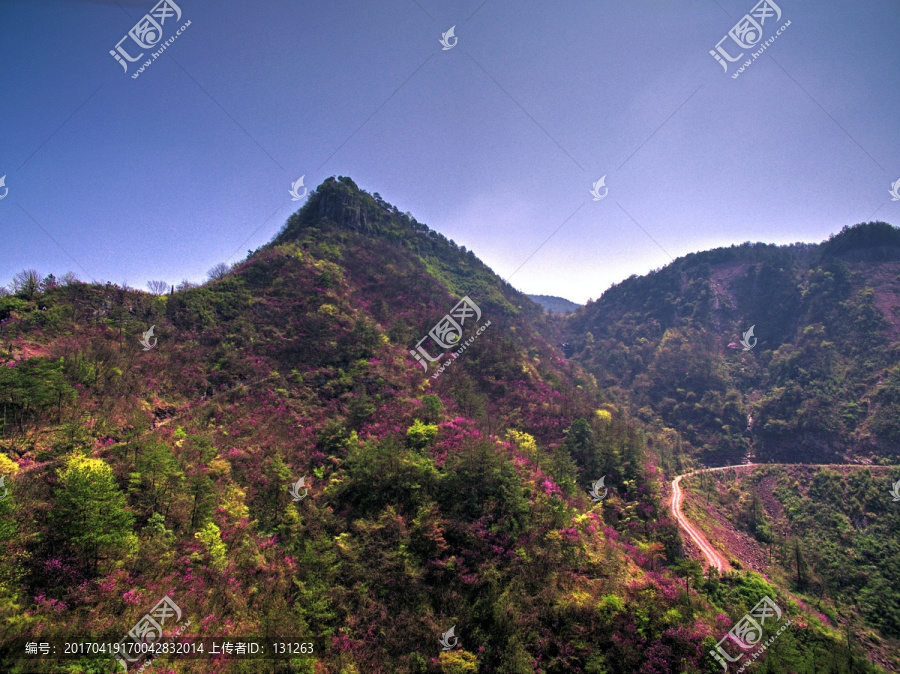 浙江兰溪转轮岩山峰航拍