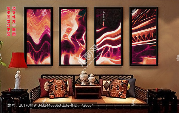 抽象油畫,,平面圖