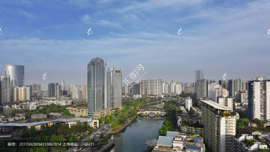 成都合江亭,安顺廊桥九眼桥全景