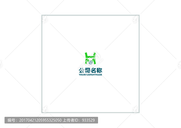 字母H logo