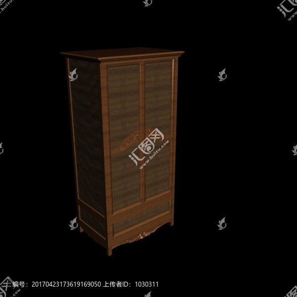 紅木衣柜3dmax模型