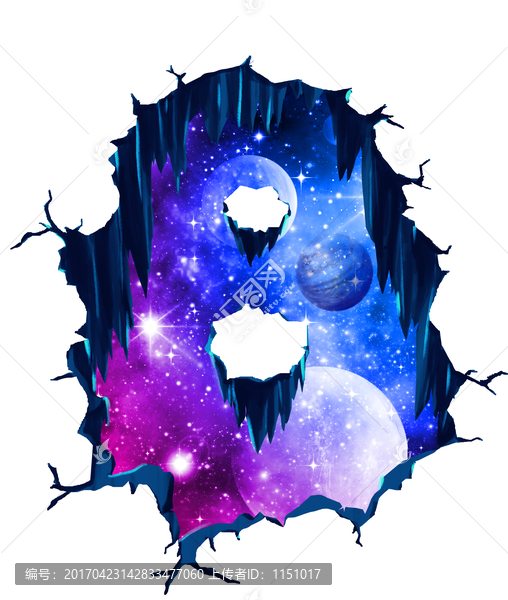 3D地畫,星空宇宙立體地畫