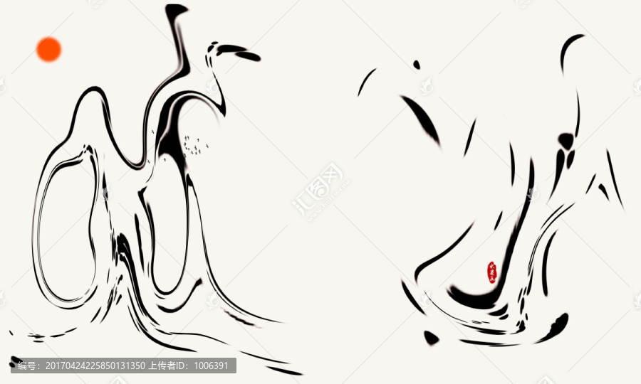 抽象水墨畫(huà)