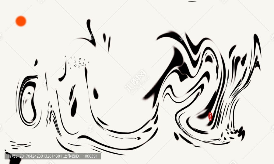 中國(guó)風(fēng)水墨畫
