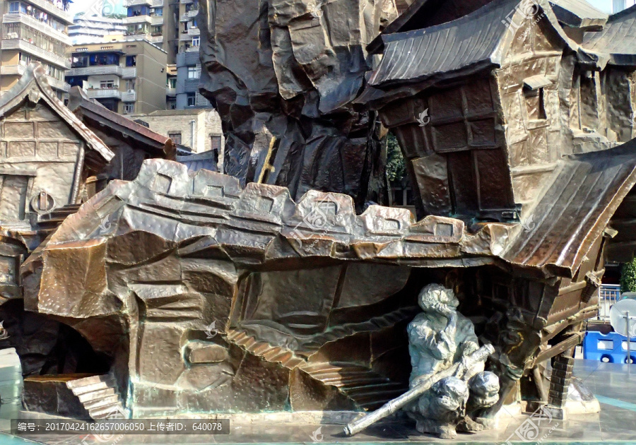 重庆棒棒雕塑