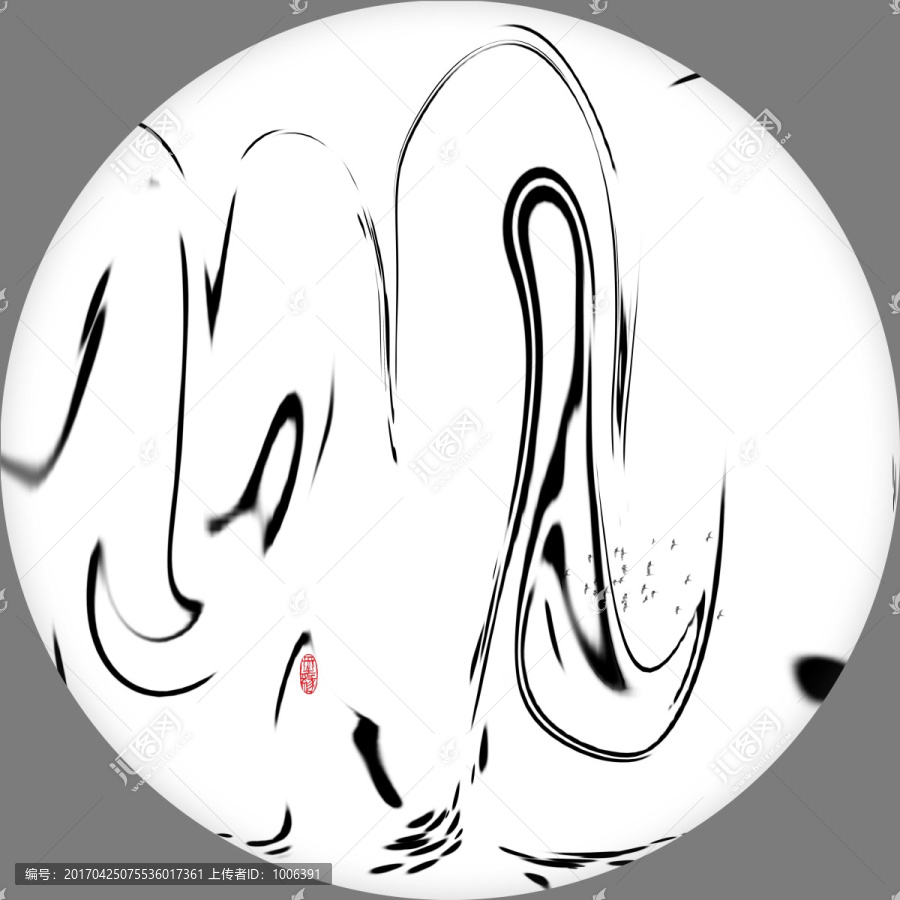 水墨裝飾畫中國(guó)風(fēng)