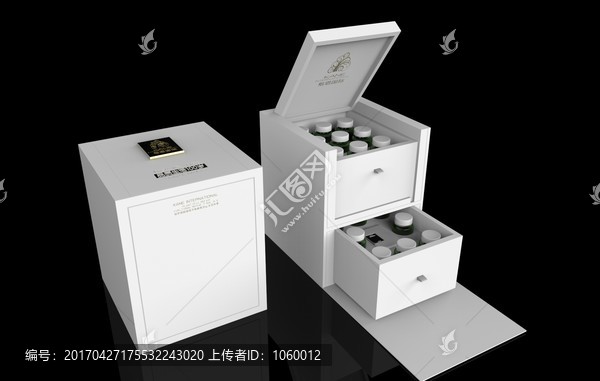 保健品禮盒模型