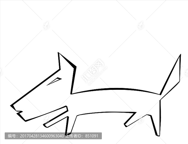 狗狗矢量圖