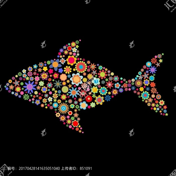 花卉魚